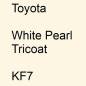 Preview: Toyota, White Pearl Tricoat, KF7.